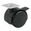 44389 - Rodaja tipo yoyo de 50 mm con placa, con freno, FIERO