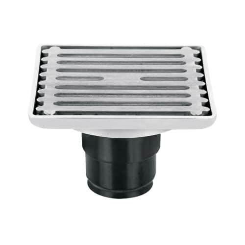 49428 - Resumidero cuadrado de acero inoxidable 4" x 4", Foset