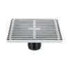 46048 - Resumidero cuadrado de acero inoxidable 6" x 6", Foset