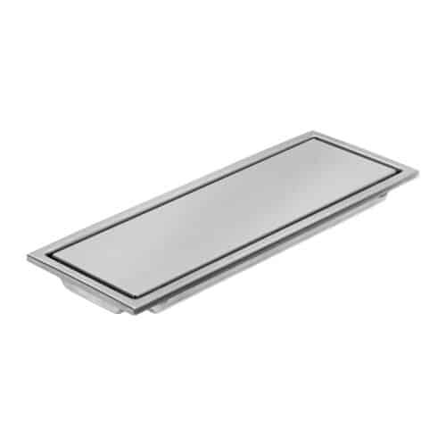 46544 - Resumidero rectangular 30x11cm reversible, inox, FOSET AQUA