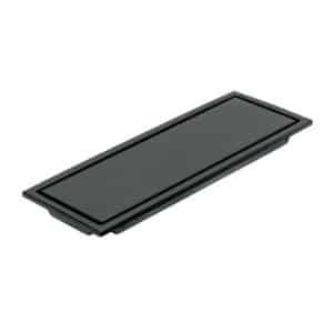 45324 - Resumidero rectangular 30x11cm reversible, negro, FOSET AQUA