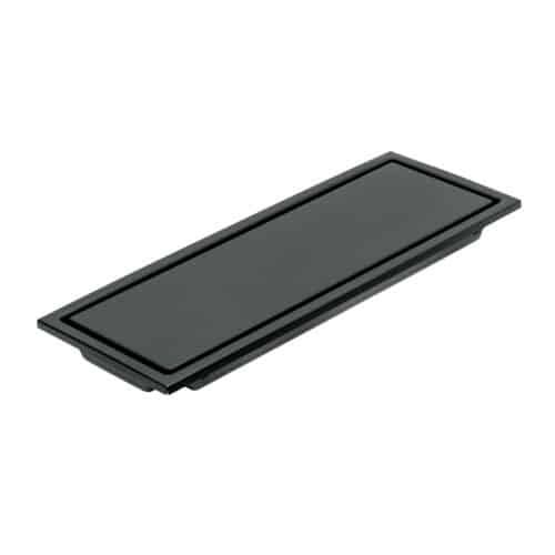45324 - Resumidero rectangular 30x11cm reversible, negro, FOSET AQUA