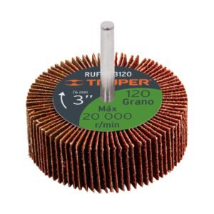 13044 - Rueda flap de 3", grano 120, Truper