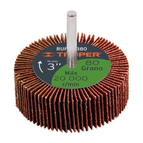 13042 - Rueda flap de 3", grano 80, Truper
