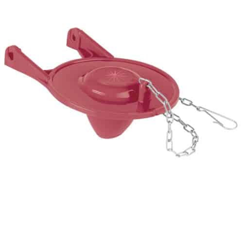 40173 - Sapo 3" para WC, silicona, rojo, cadena inox, Foset