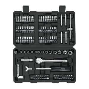 26091 - Juego de 130 herramientas 1/4" para mecánico, Pretul