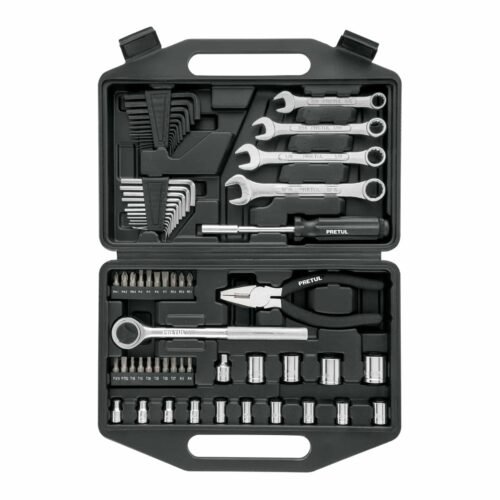 22985 - Juego de 66 herramientas 1/4" y 3/8" para mecánico, Pretul