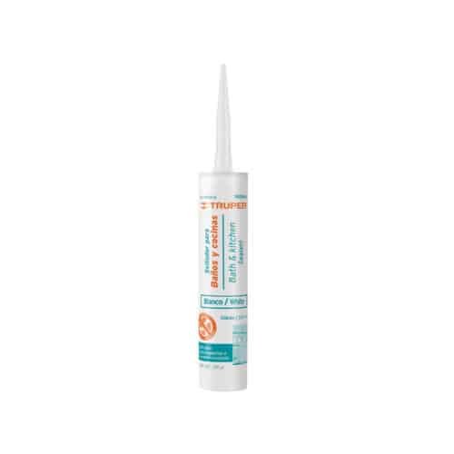 18566 - Sellador blanco para baños y cocinas, 280 ml, Truper