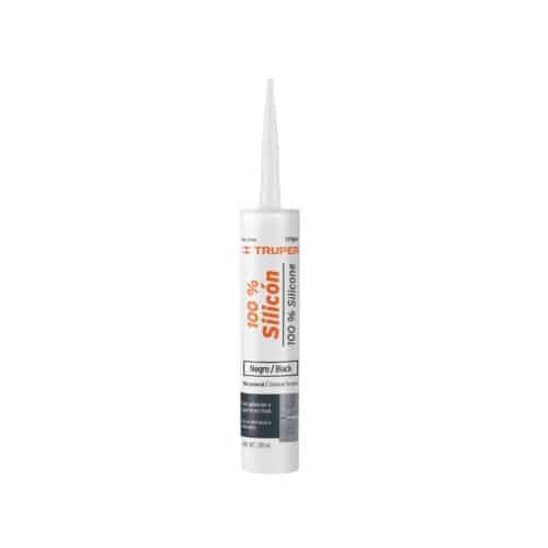 17561 - Sellador negro 100% silicón de 280 ml, Truper