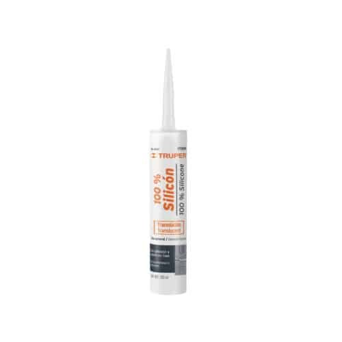 17559 - Sellador transparente 100% silicón de 280 ml, Truper