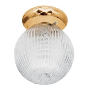 46628 - Luminario decorativo 19x16 cm pantalla cristal, sin lámpara