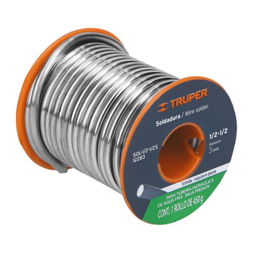 12283 - Soldadura sólida 1/2-1/2 para tubería de baja presión, 450 g