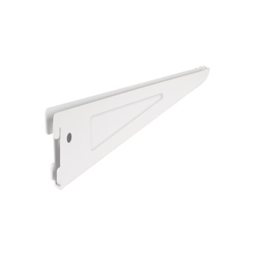 47713 - Ménsula plana blanca para cremallera doble, 22cm, FIERO
