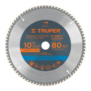 18309 - Disco sierra 10" para madera, 80 dientes centro 1", Truper