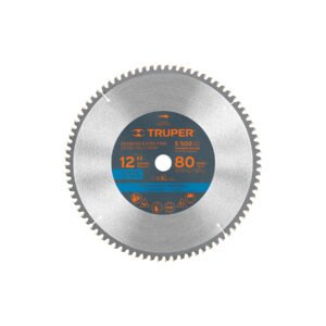 12685 - Disco sierra 12" para aluminio, 80 dientes centro 1", Truper