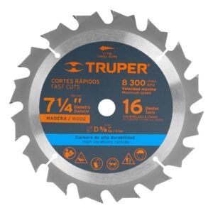 18298 - Disco sierra 7- 1/4" para madera, 16 dientes centro 5/8"