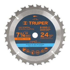18300 - Disco sierra 7- 1/4" para madera, 24 dientes centro 5/8"