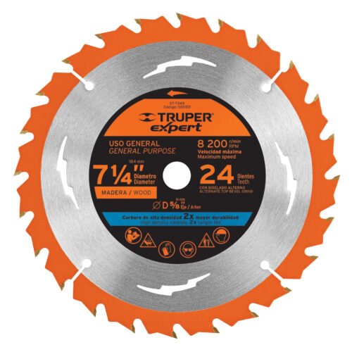 ST-724X.jpg 100103 - Disco sierra 7-1/4" p/madera, 24 dientes centro 5/8", Expert