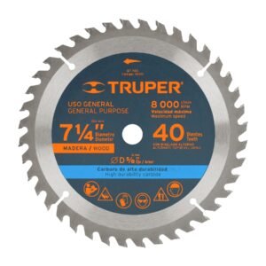 18301 - Disco sierra 7- 1/4" para madera, 40 dientes centro 5/8"