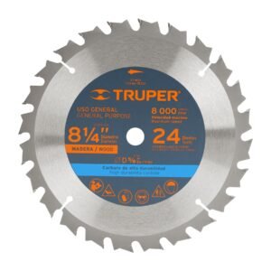 18302 - Disco sierra 8-1/4" para madera, 24 dientes centro 5/8"