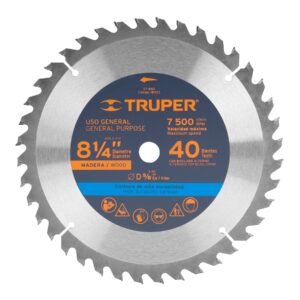 18303 - Disco sierra 8-1/4" para madera, 40 dientes centro 5/8"