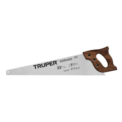 18169 - Serrucho 22" Dorado, 7 DPP, Truper