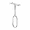 48979 - Soporte central para tubo ovalado de clóset, HERMEX