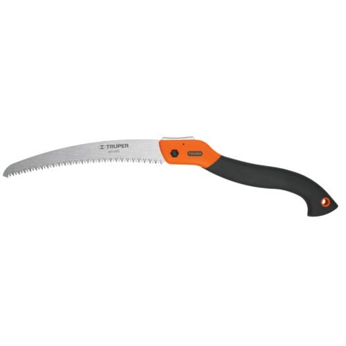 100198 - Serrucho plegable 10" hoja curva 5 DPP mango plástico,Truper