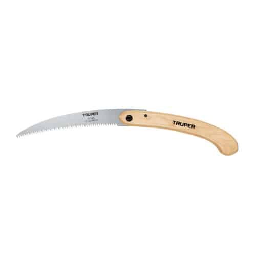 18178 - Serrucho plegable 10" hoja curva 6 DPP, mango madera, Truper