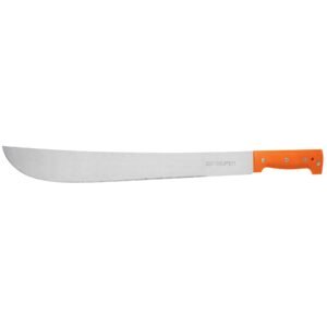 15892 - Machete estándar 18" cacha naranja remachada, en bolsa