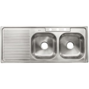 47023 - Tarja de empotrar 120x50cm doble tina derecha, Foset Basic