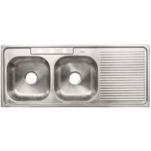 47022 - Tarja de empotrar 120x50cm doble tina izquierda, Foset Basic