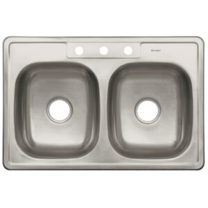 47024 - Tarja de empotrar 84x56cm doble tina, Foset Basic