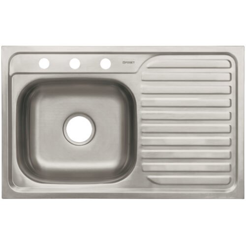 47018 - Tarja de empotrar 80x50cm tina izquierda, Foset Basic