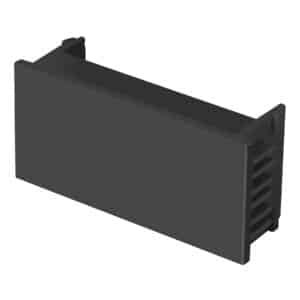 47996 - Tapón ciego, 1 módulo, línea Española, color negro, Volteck