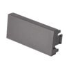 47832 - Tapón ciego acero inox de 1 módulo, línea Lisboa, Volteck