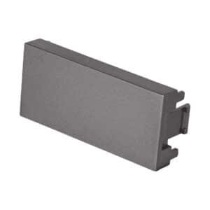 47832 - Tapón ciego acero inox de 1 módulo, línea Lisboa, Volteck