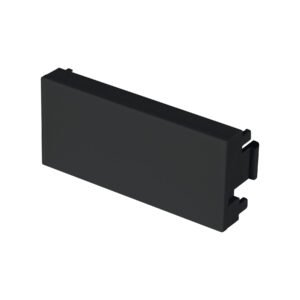 47885 - Tapón ciego negro de 1 módulo, línea Lisboa, Volteck
