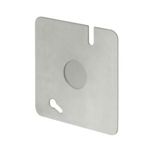 45010 - Tapa de 3" x 3" para caja cuadrada económica, Volteck