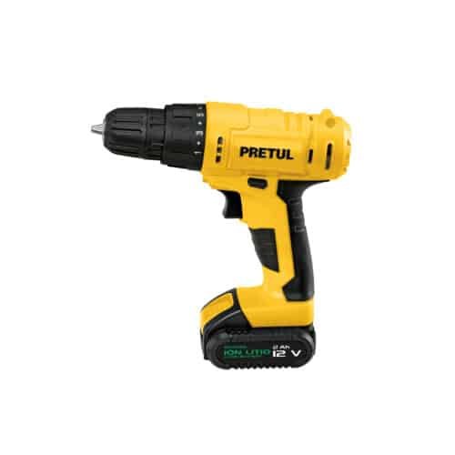 29975 - Taladro 3/8", 12V, 1 batería 2Ah, PRETUL