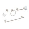 47974 - Juego de 6 accesorios para baño acabado satín, Foset Tubig