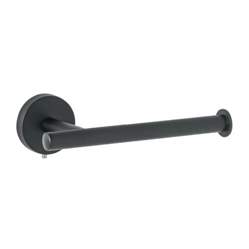 45960 - Portarrollo metálico acabado negro, Foset Túbig