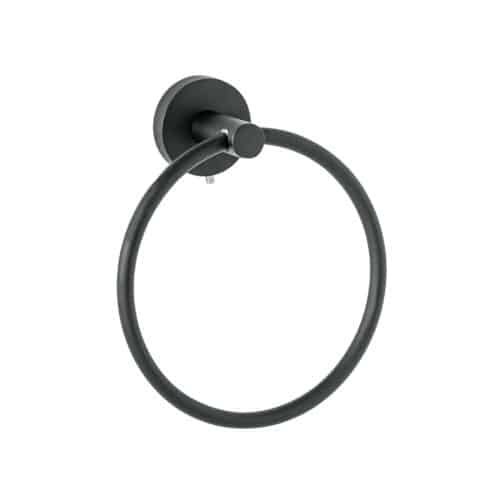 TBA-77M.jpg 45975 - Toallero argolla metálico acabado negro, Foset Túbig