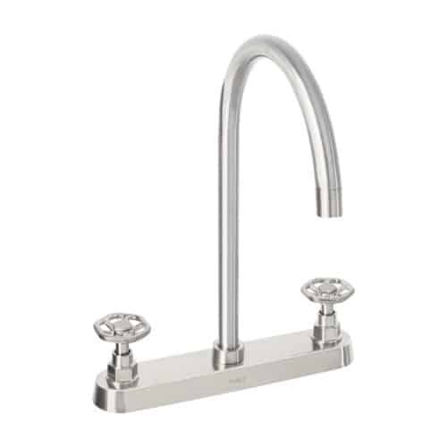 46775 - Mezcladora para fregadero, manerales redondos,satín, Tubig