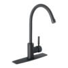 TBF-83M.jpg 46767 - Monomando para fregadero, cuello alto, negro mate, Tubig