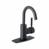 TBM-45M.jpg 46764 - Monomando corto para lavabo, negro mate, Foset Tubig