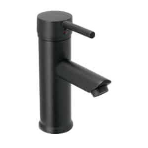47792 - Monomando corto negro para lavabo, Foset Tubig