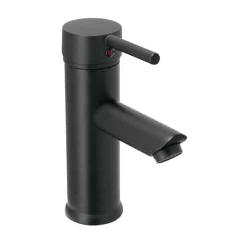 47792 - Monomando corto negro para lavabo, Foset Tubig