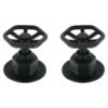 46880 - Juego de 2 manerales para regadera, volante, negro, Tubig