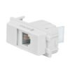 48140 - Toma de teléfono, línea Italiana, color blanco, Volteck